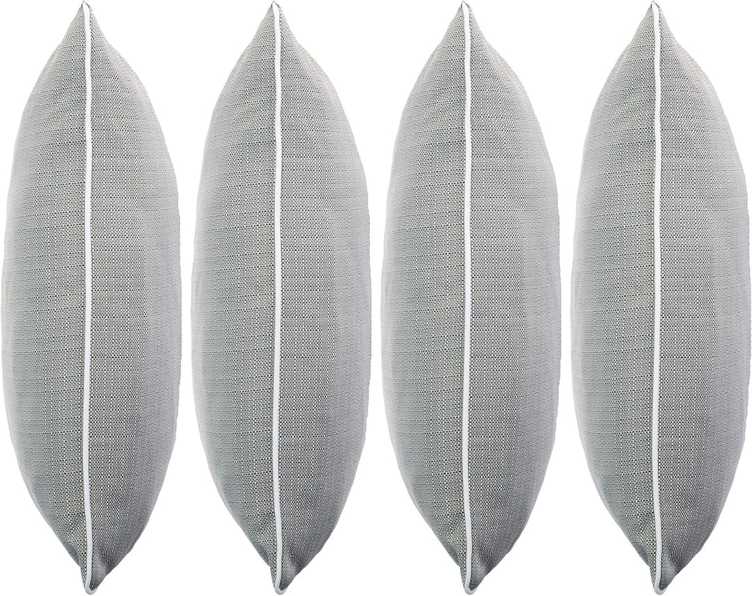 Brandsseller Outdoor Garten Kissen Dekokissen Leinenoptik strukturiert Schmutz- und Wasserabweisend