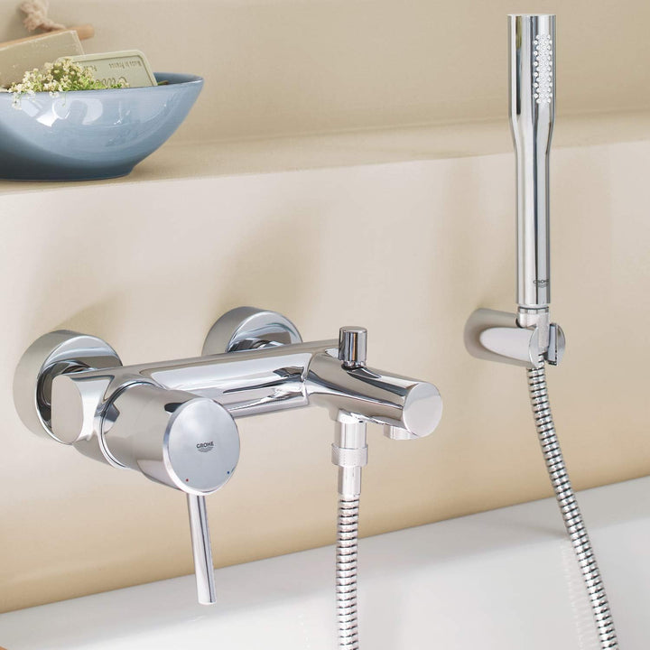 GROHE Concetto - Einhand- Wannenarmatur (Auslauf mit Mousseur, variable Mengenbegrenzung, S-Anschlüs
