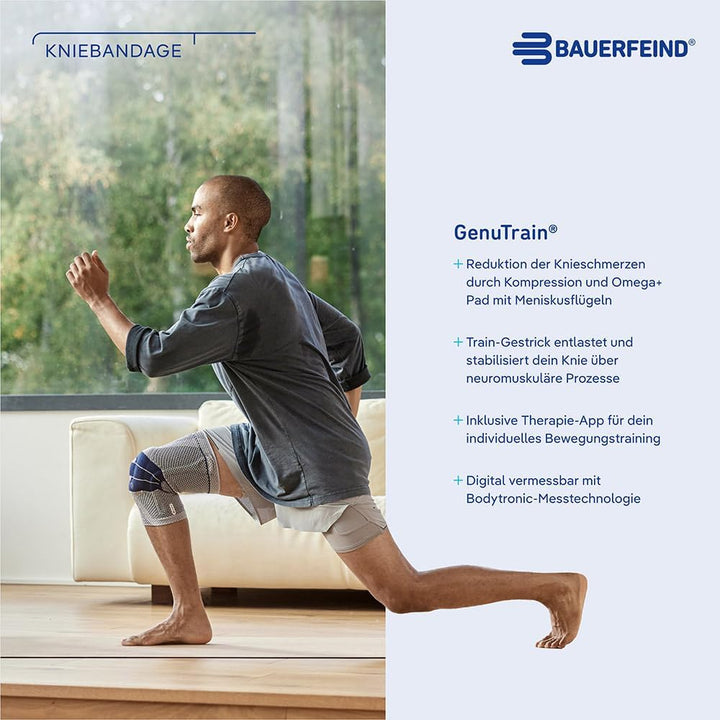 Bauerfeind Kniebandage GenuTrain Comfort Unisex zur Entlastung, Stabilisierung und Aktivierung nach
