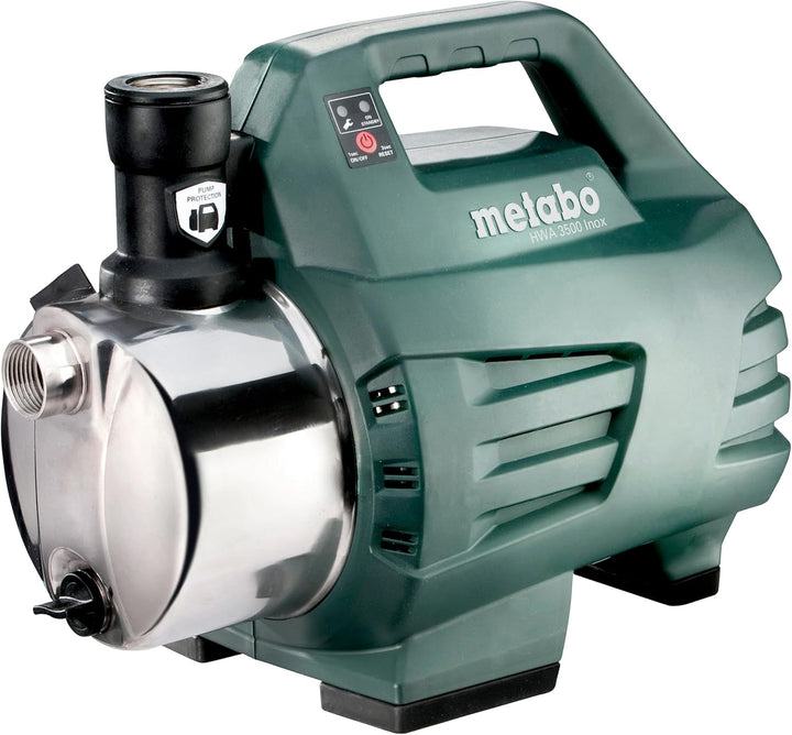 Metabo Hauswasserautomat HWA 3500 Inox (600978000) Karton, Nennaufnahmeleistung: 1100 W, Max. Förder