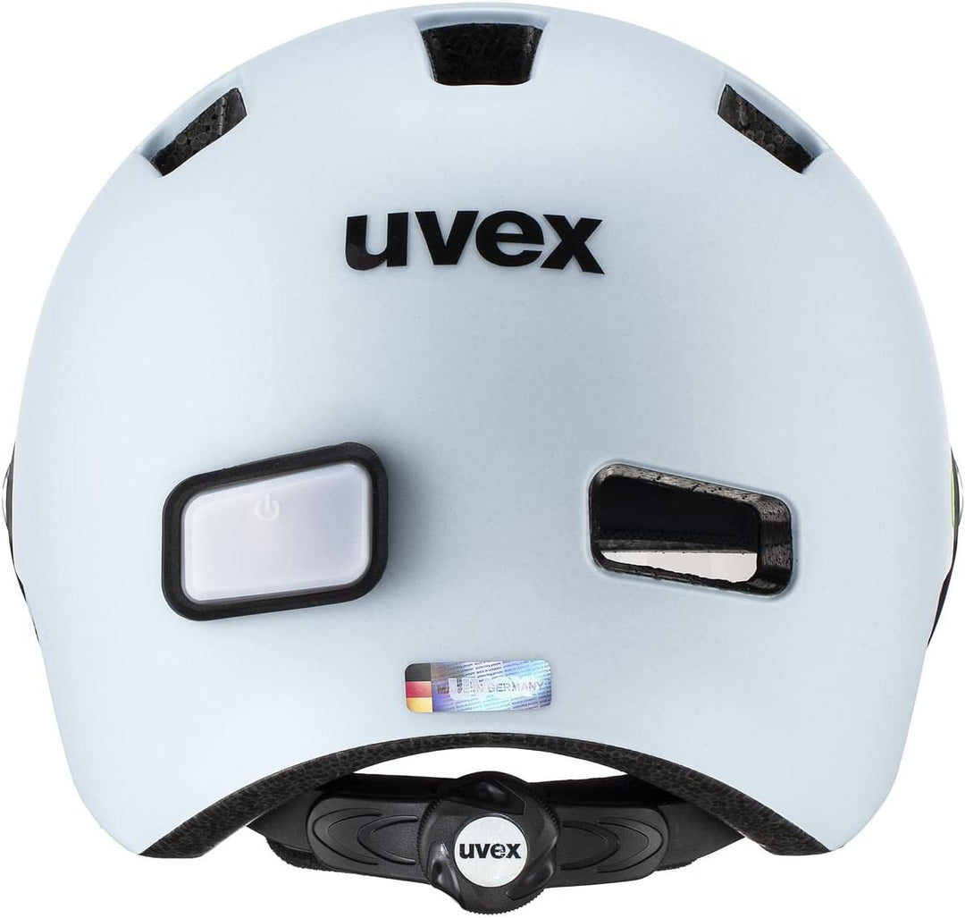 Uvex Rush Visor City Fahrrad Helm matt Light blau 2024 55-58 cm, 55-58 cm