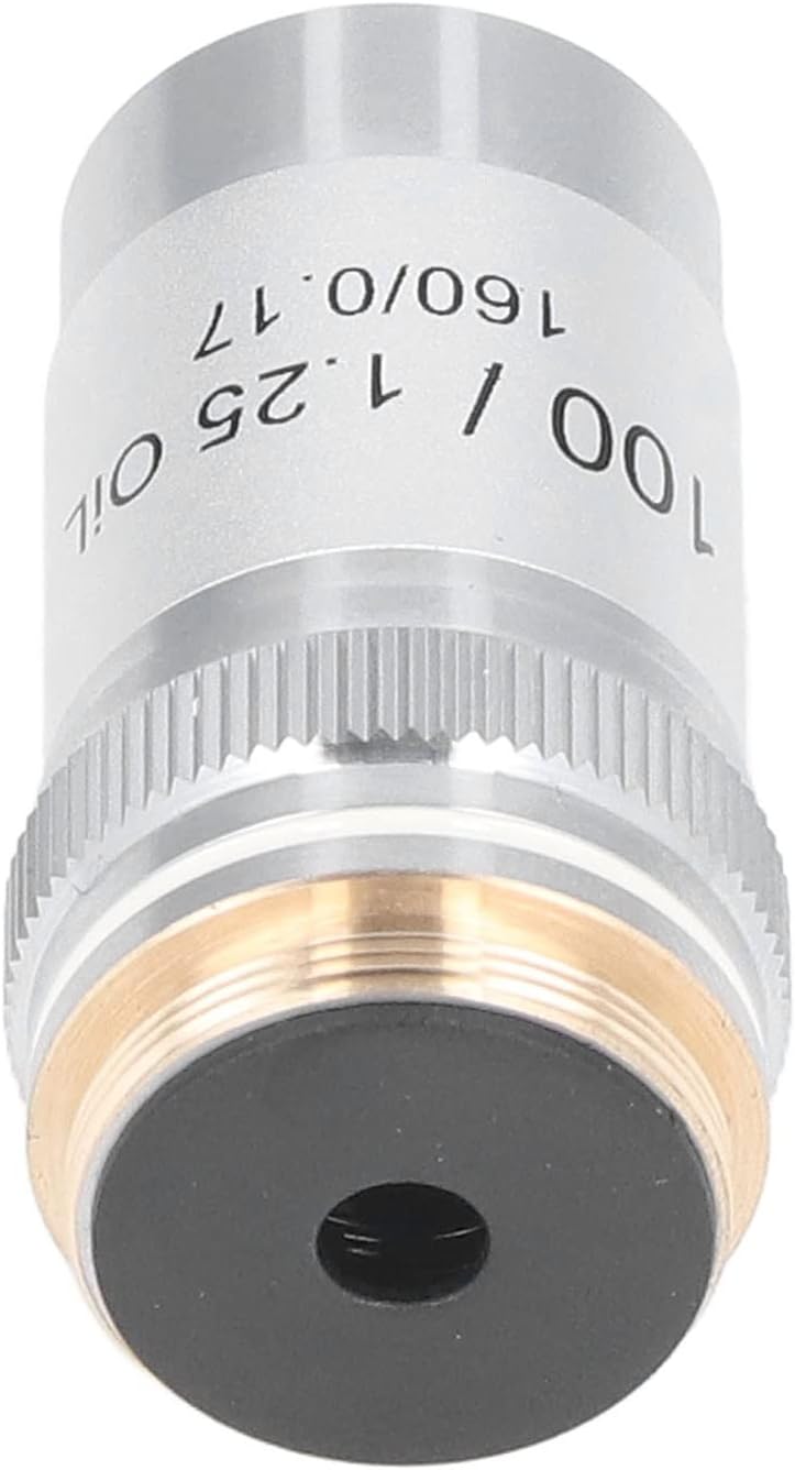 100X-Objektiv, 100X-Achromatisches Mikroskop-Objektiv Hohe Vergrösserung 20,2-mm-Schnittstellengewin