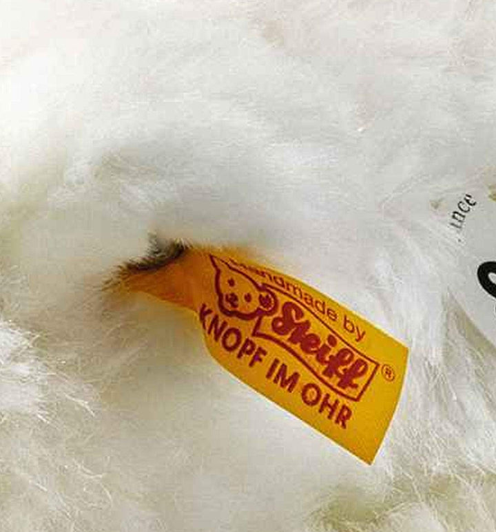 Steiff 115110 45 liegend Kuscheltier Arco Eisbär, WEIss, 45 cm