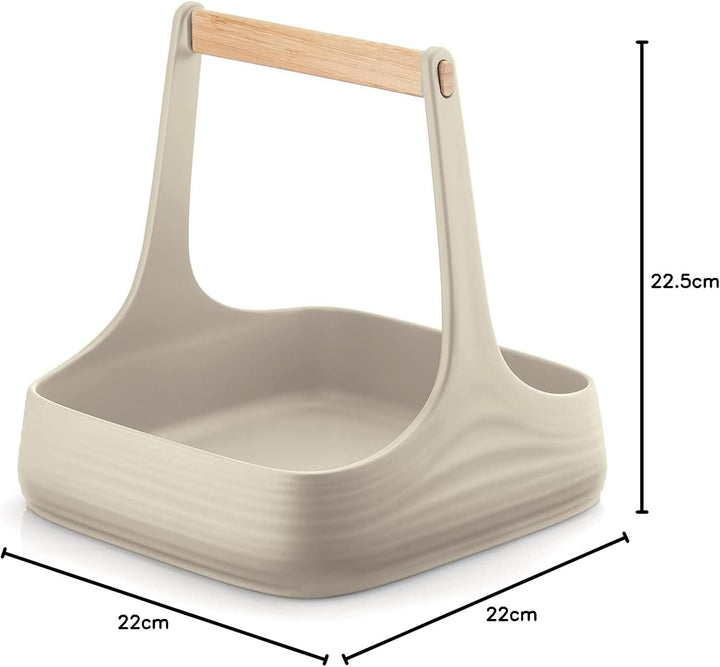 Guzzini - Tierra ALL TOGETHER, Tisch Caddy - Lehm - 17930079 22x22xh22,5 cm Ton, 22x22xh22,5 cm Ton