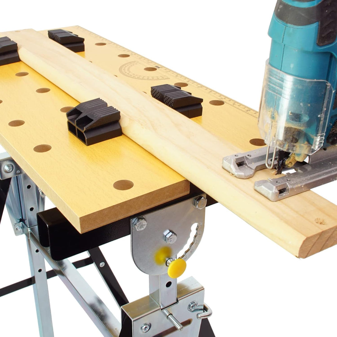 TrutzHolm® Werkbank klappbar höhenverstellbar Werktisch Spanntisch Arbeitstisch bis 100kg