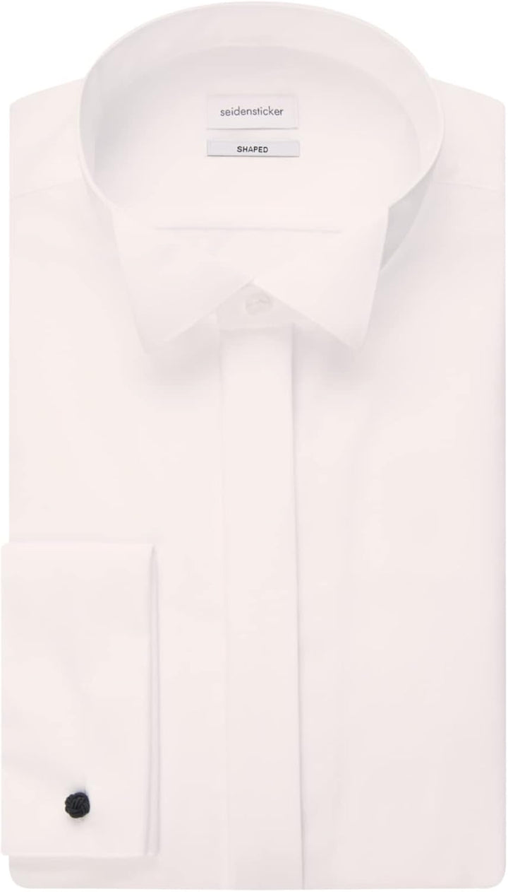 Seidensticker Herren Shaped Bügelfrei Kläppchen Kragen Langarm Umschlagmanschette Businesshemd 37 El