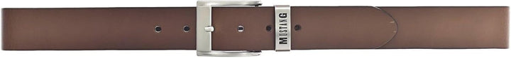 MUSTANG Herren Ledergürtel MG2164L15 40mm Gürtelbreite Schwarz Braun 80-115cm W90 Baileys 0660, W90