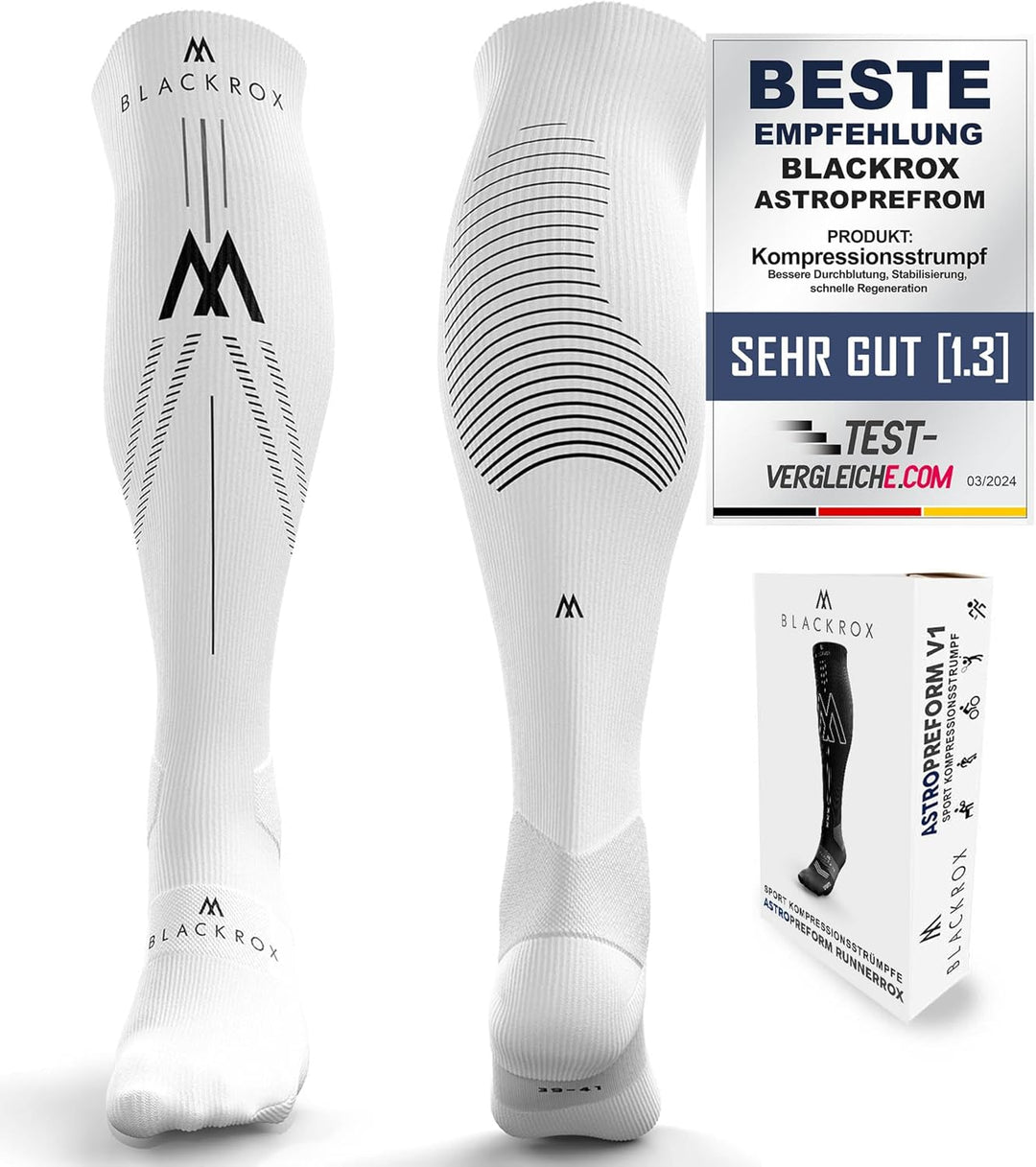 BLACKROX Kompressionsstrümpfe Sport Astropreform Kompressionssocken Vergleichssieger Sportkompressio