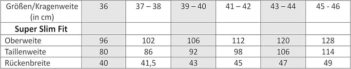 OLYMP Herren Oberhemd Langarm No. Six,Uni,super Slim,Urban Kent 40 _Weiss_, 40 _Weiss_
