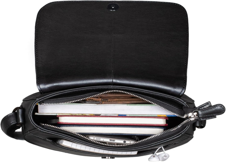 STILORD 'Savannah' Umhängetasche Damen Leder Handtasche kleine Schultertasche Crossbody Bag Ausgehta