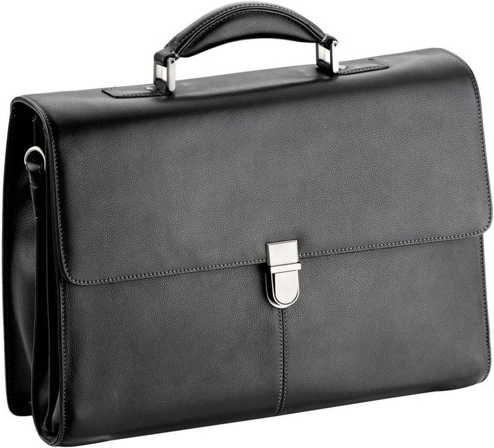 Bowatex Akten Arbeits Umhänge Leder Tasche Schwarz 42 x31x15cm Gross D & N