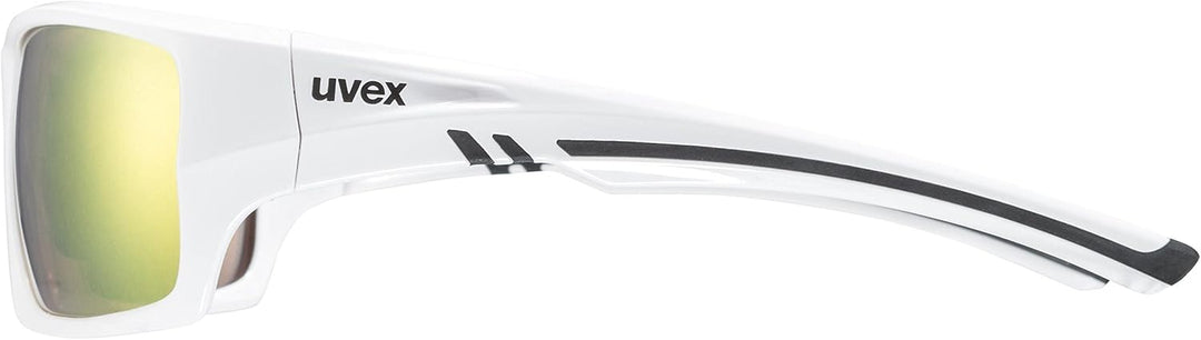 Uvex Unisex Sportstyle 222 Pola Sportbrille Einheitsgrösse white/yellow, Einheitsgrösse white/yellow