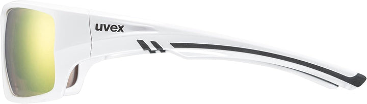 Uvex Unisex Sportstyle 222 Pola Sportbrille Einheitsgrösse white/yellow, Einheitsgrösse white/yellow