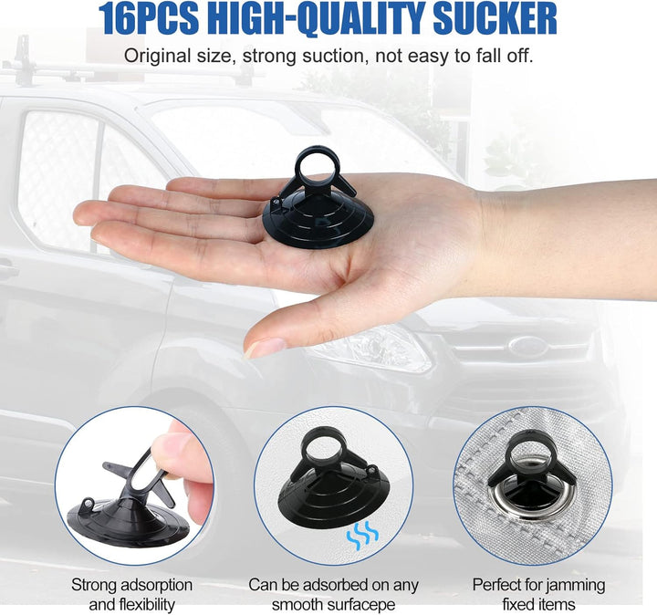 Thermomatte Fahrerhaus Innen für Transit Custom 2012-2024, 3 STK Wasserdicht UV-Proof Sonnenschutz A