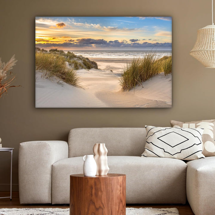 MuchoWow© Wandbilder Gross 120x80 cm XXL Schlafzimmer Home Deko Wohnung Bild Wohnzimmer Fotoleinwand