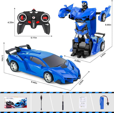 Thedttoy Transformator Spielzeug Ferngesteuertes Auto für Kinder ab 4 5 6 7 8 9 10 11 12 Jahre, 2.4G