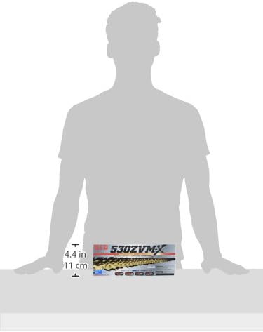 DID Kette 530 ZVMX, 122 Glieder (X-Ring gold), offen mit Nietschloss