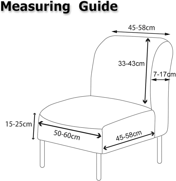 CHNSHOME Sesselbezug 1 Sitzer ohne Armlehnen Stretch Accent Stuhlhussen Stuhlbezug ohne Armlehnen Se