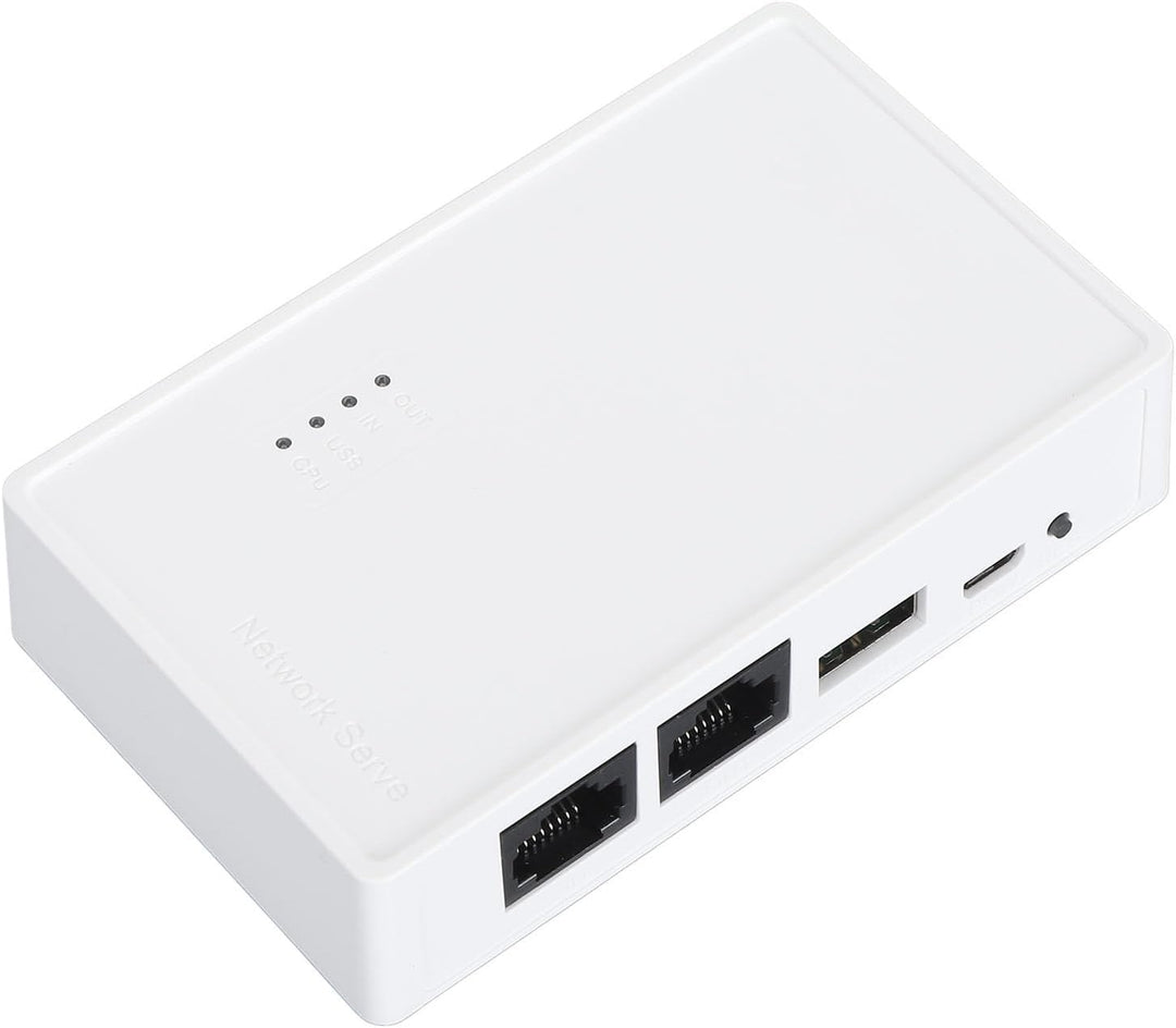 Plyisty USB-Wireless-Druckserver, Druckserver mit 10/100 Mbit/s LAN/Bridge, Unterstützt Kabelgebunde
