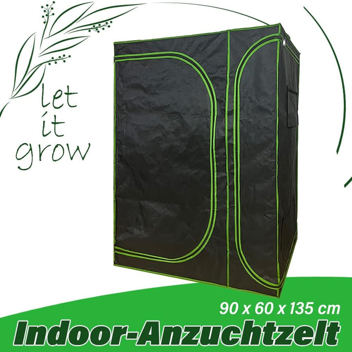 Grow Zelt für Pflanzen Zuchtzelt Gewächshaus Box Zuchtschrank Garten Anzucht Gemüse Kräuter Grow Sch