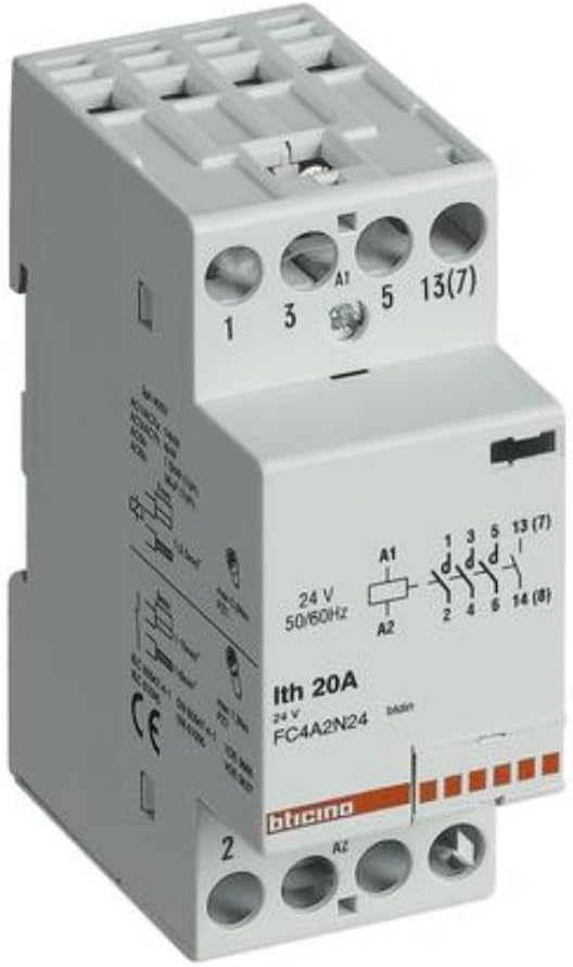 FC2A4/230N - BTICINO SPA CONTATT 2NO 230V 40A BOB 230VCA