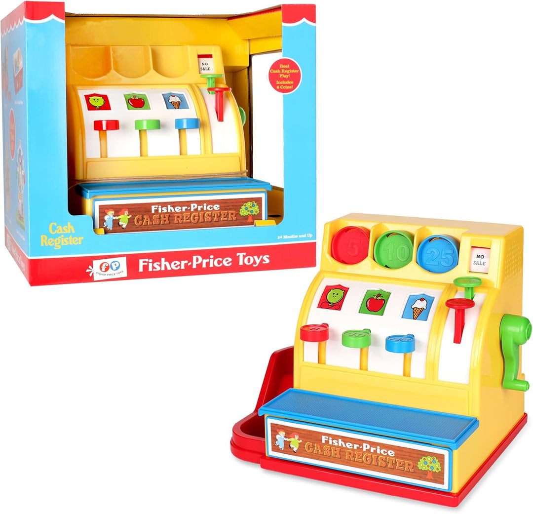 Fisher Price Classic Ladenkasse – Spielerisch Einkaufen, Lernspielzeug, Spielgeld, Interaktives Spie