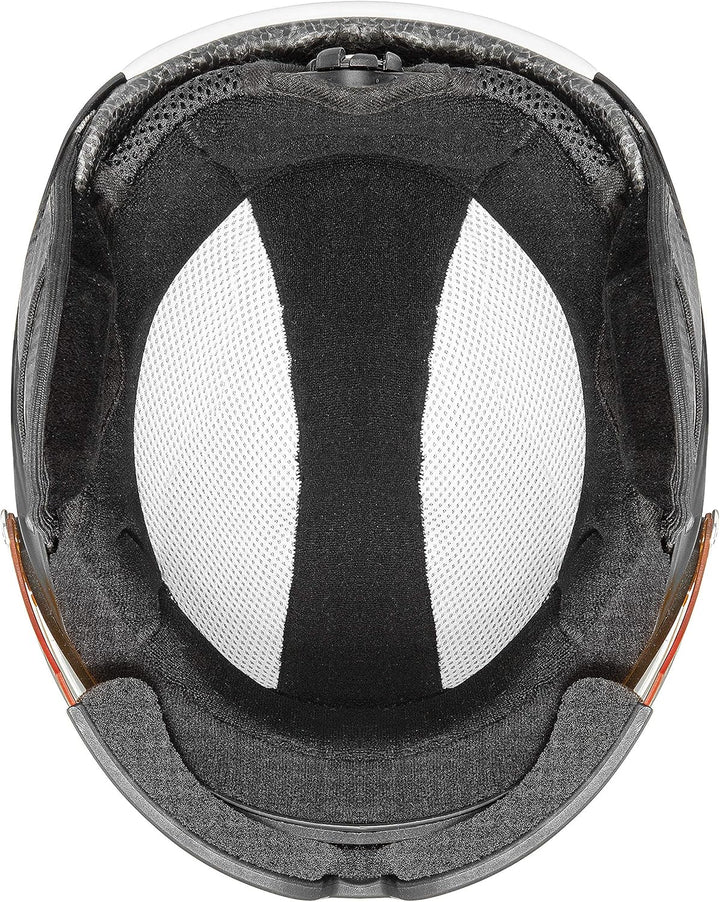 uvex hlmt 500 visor - Skihelm für Damen und Herren - mit Visier - individuelle Grössenanpassung - bl
