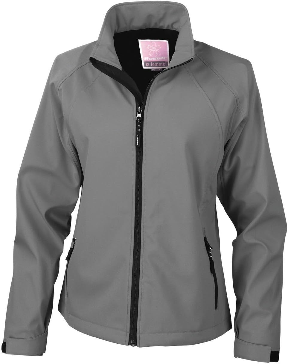 Result Herren R128f Baselayer Softshelljacke M silber, M silber
