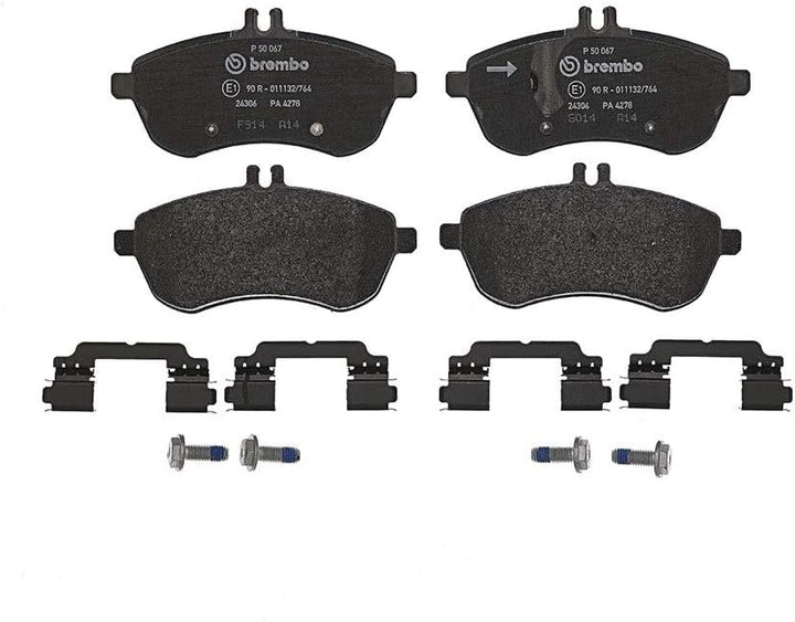 Brembo P 50 067 Bremsbelagsatz, Scheibenbremse - (4-teilig) Single, Single