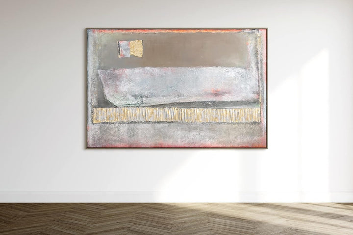 YS-Art Luxus Abstrakt Acryl Gemälde auf Leinwand Accent handgemalt Wandbilder Wohnzimmer modern Wohn