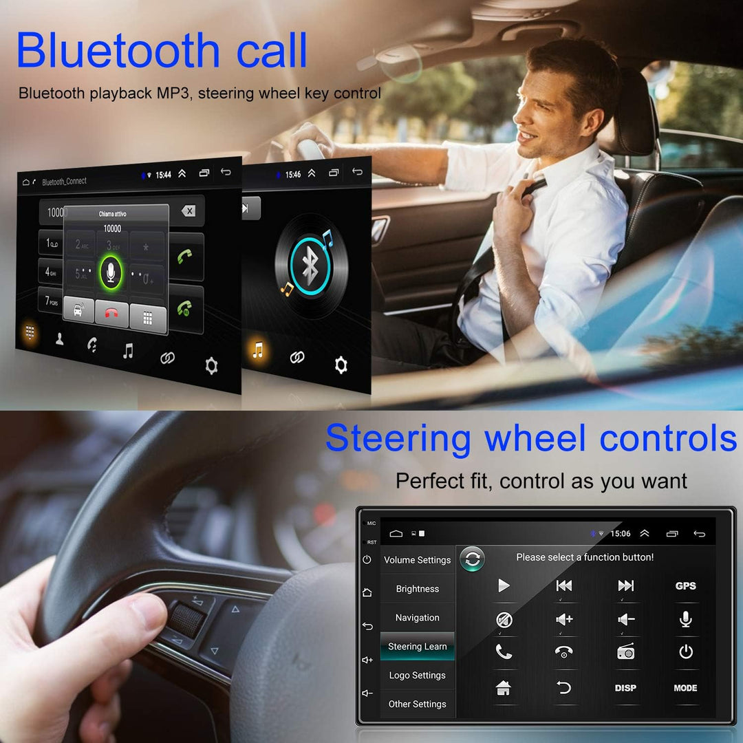 ANKEWAY 2022 Das Neueste Upgrade 7 Zoll Android Autoradio 2 DIN, 1080P HD Touchscreen Auto Multimedi