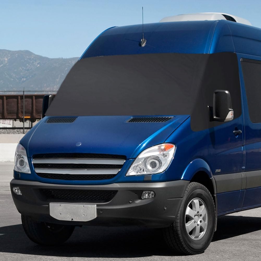 Opaltool Auto Windschutzscheiben Abdeckung, Faltbar 600D Wasserdicht Wetterfest Frontscheibe Wrap Co