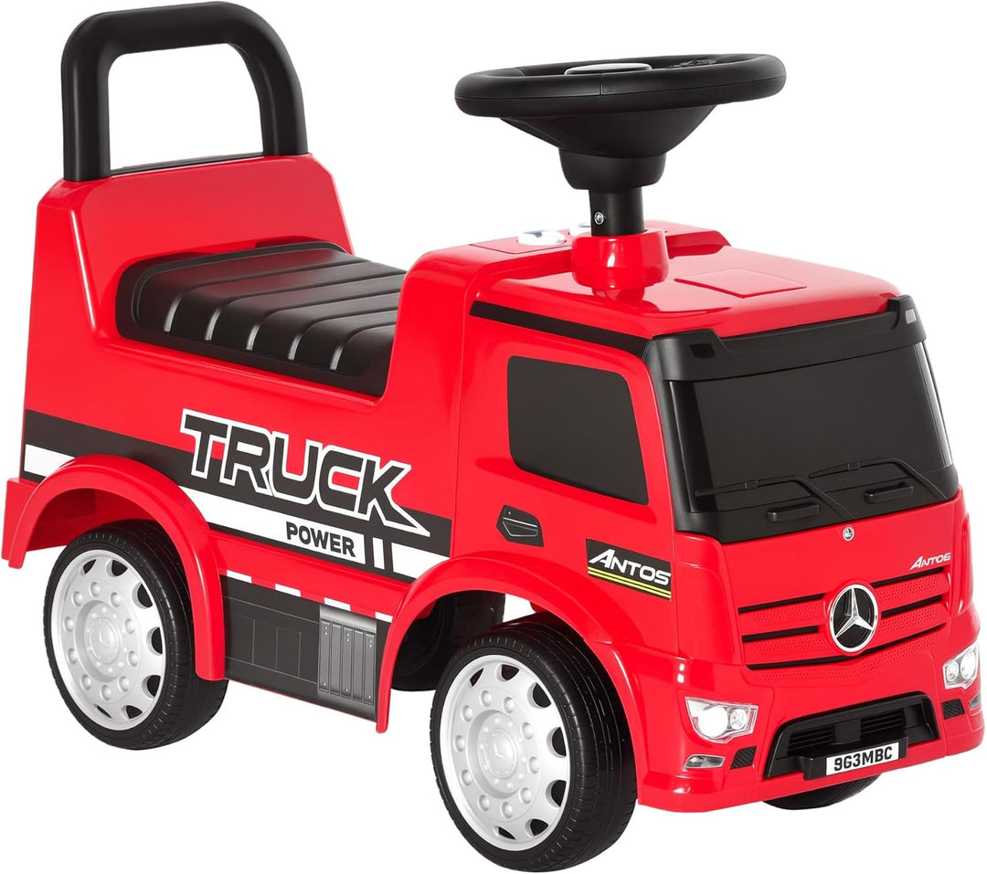 HOMCOM Rutscherfahrzeug Rutscherauto Babyrutscher Kinderfahrzeug lizenziert von Mercedes ANTOS-LKW-S