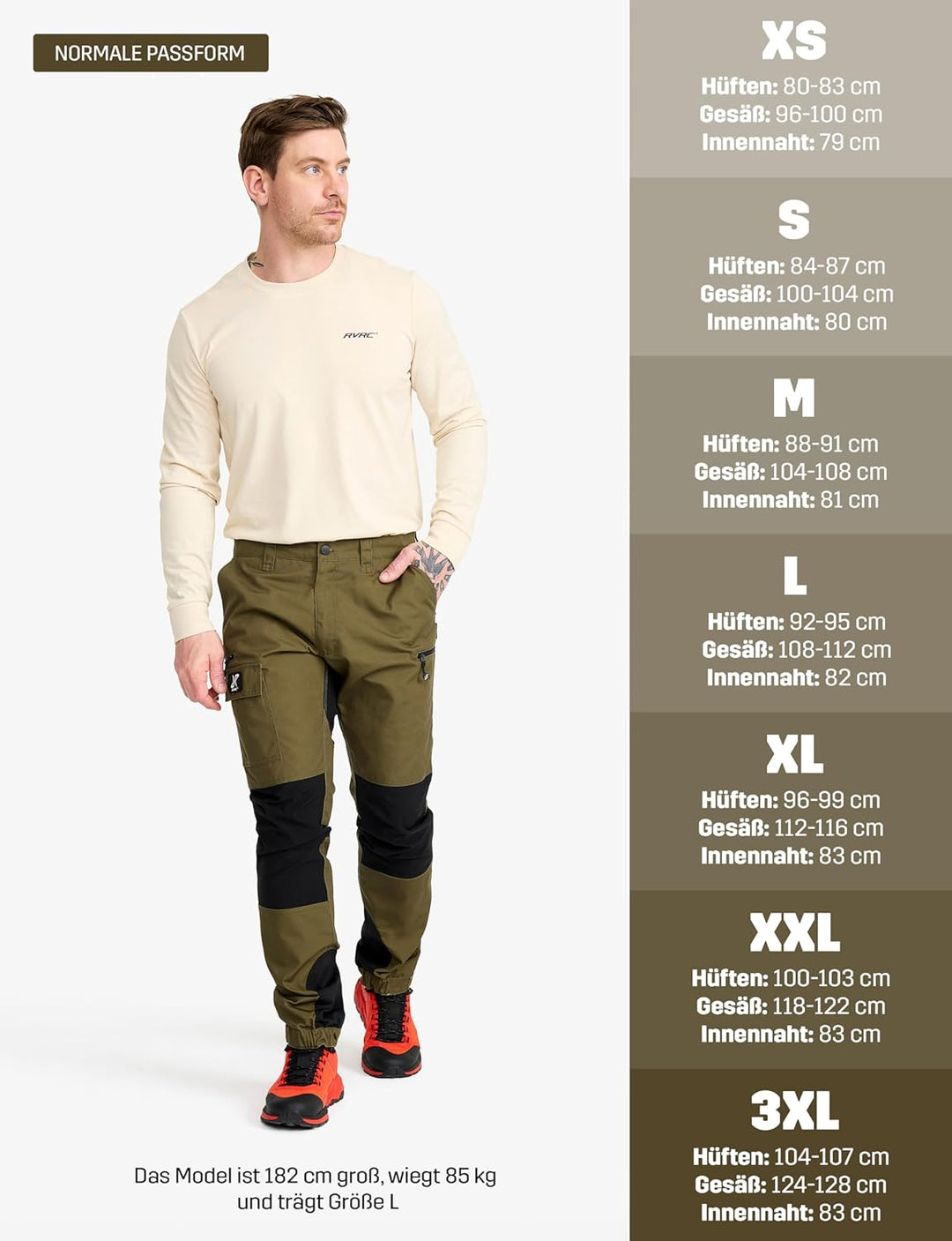 RevolutionRace Herren Nordwand Pants, Hose zum Wandern und für viele Outdoor-Aktivitäten S Dark Oliv