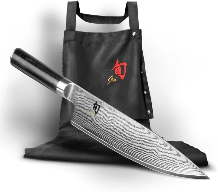 Kai Europe Shun Classic Dreambox DM-W23, 20 cm Shun Kochmesser DM-0706 + originale Kochschürze, 1200