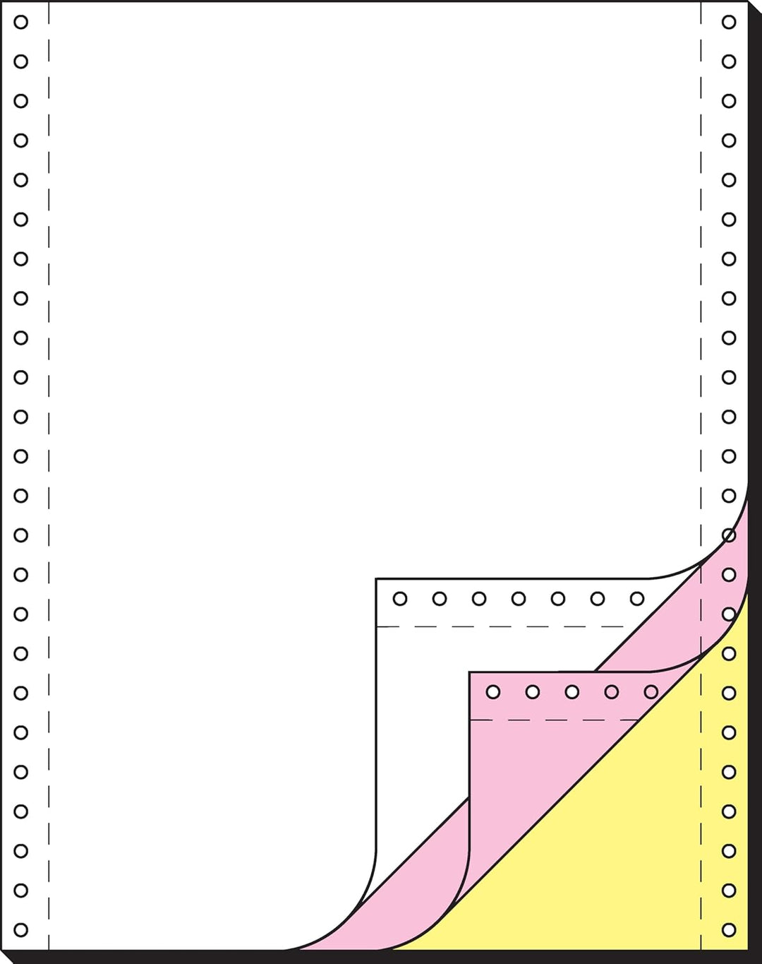 SIGEL 33243 Endlospapier 12 Zoll x 240 mm (A4 hoch), 60/53/57 g, 600 Sätze 3fach