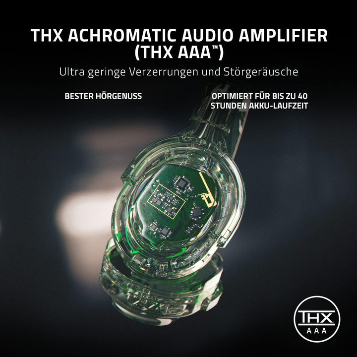 Razer Barracuda Pro - Kabelloses Gaming-Headset mit Hybrid ANC (Hybrid ANC, THX Achromatic Audio Amp