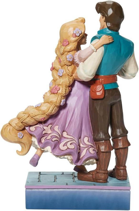 Jim Shore Enesco Disney Traditions Rapunzel & Flynn Love Figur, 19 cm