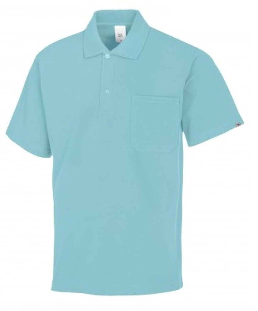 BP 1612-181-111-L Unisex-Poloshirt, 1/2 Ärmel, Polokragen mit Knopfleiste, 70 cm, 220,00 g/m² Stoffm