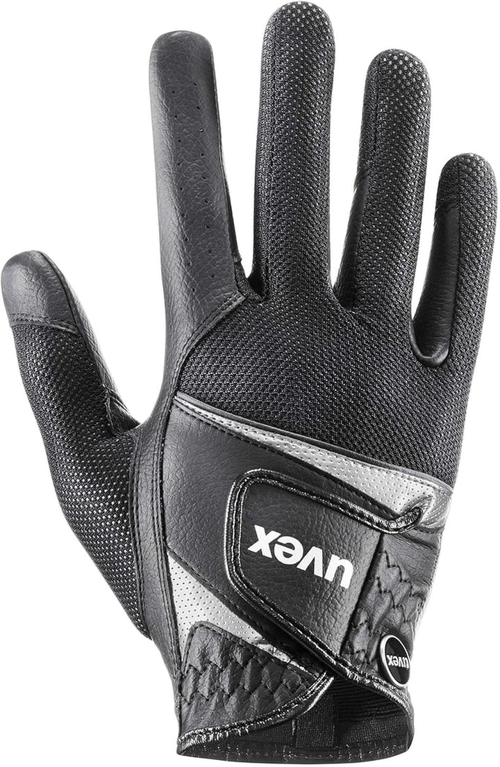 uvex Unisex – Erwachsene Sumair Reithandschuhe 7 black-silver, 7 black-silver