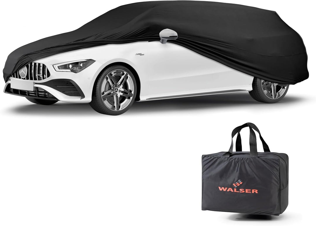 Walser Abdeckung Auto Indoor Stretch Basic, Autoabdeckung Winter, staubdichte Autogarage Abdeckung,