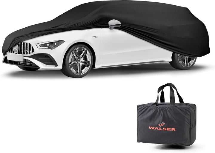 Walser Abdeckung Auto Indoor Stretch Basic, Autoabdeckung Winter, staubdichte Autogarage Abdeckung,