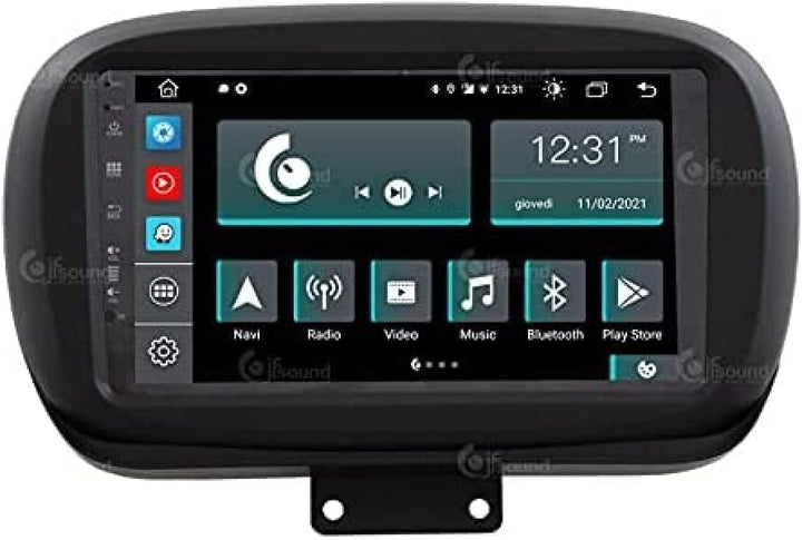 Costum fit Autoradio für FIAT 500X Android GPS Bluetooth WiFi Dab USB Full HD Touchscreen Display 9"
