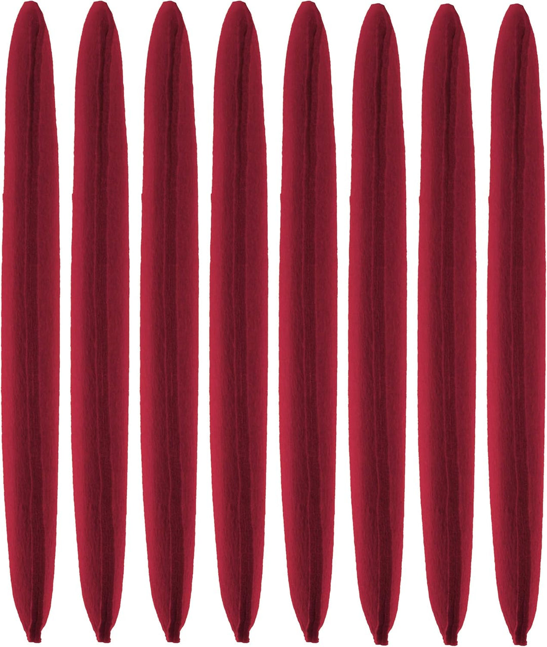 Brandsseller Sitzkissen Filz Eckig 8er Set 35x35x2 cm Stuhlkissen Sitzpolster Auflagen Bordeaux