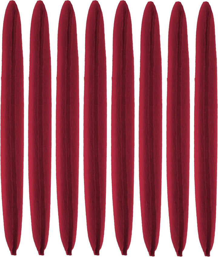 Brandsseller Sitzkissen Filz Eckig 8er Set 35x35x2 cm Stuhlkissen Sitzpolster Auflagen Bordeaux