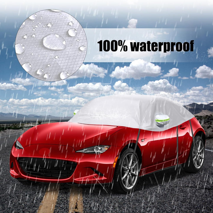 Autoabdeckung Wasserdicht Ersatz für Mazda MX-5 Miata MK4 ND 2015-2024, Sonnenfest Hälfte Autoabdeck