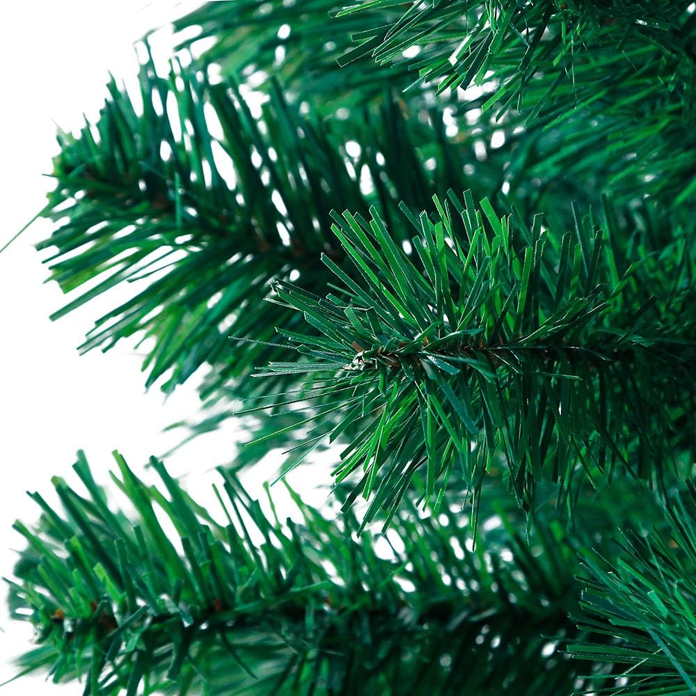 LZQ Weihnachtsbaum künstlich PVC Christbaum schwer entflammbarer Tannenbaum mit Schnellaufbau Klapps