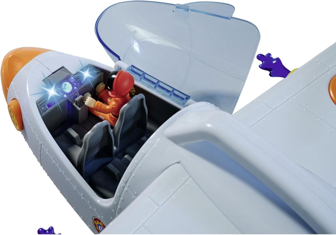 Simba 109252615 Feuerwehrmann Sam Rettungsflugzeug Fire Swift (42 cm) -grosses Spielzeug Flugzeug mi