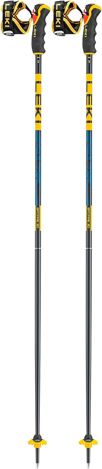 LEKI Spitfire 3D Skistöcke denimblue-aegeanblue-mustard 115CM, denimblue-aegeanblue-mustard 115CM