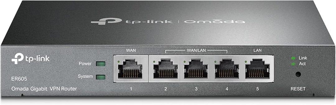 TP-Link TL-SG3428MP 28-Port Gigabit L2+ Managed Switch mit 24 PoE+ Ports Schwarz, v2.0 & ER605 5 Por